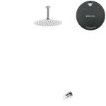 Bruma Avalon Bateria natryskowa podtynkowa z deszczownicą Ø 250 mm sufitową Gunmetal 1895621MG