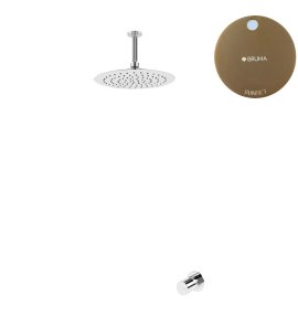 Bruma Avalon Bateria natryskowa podtynkowa z deszczownicą Ø 250 mm sufitową Sunset 1895621SS