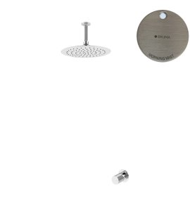 Bruma Avalon Bateria natryskowa podtynkowa z deszczownicą Ø 250 mm sufitową Morning Mist 1893700MM