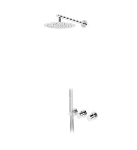 Bruma Avalon Bateria natryskowa podtynkowa z deszczownicą ścienną Ø 250 mm słuchawką prysznicową Chrom 1895721CR
