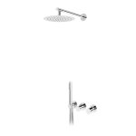 Bruma Avalon Bateria natryskowa podtynkowa z deszczownicą ścienną Ø 250 mm słuchawką prysznicową Chrom 1895721CR