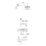 Bruma Avalon Bateria natryskowa podtynkowa z deszczownicą ścienną Ø 250 mm słuchawką prysznicową Pure White 1893603PW