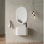 Galatea Design Dinding Umywalka ścienna/nablatowa 45x21 white matt/biały mat GDMYN311MW