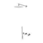 Bruma Avalon Bateria natryskowa podtynkowa z deszczownicą ścienną Ø 250 mm słuchawką prysznicową Chrom 1893603CR