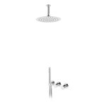 Bruma Avalon Bateria natryskowa podtynkowa z deszczownicą sufitową Ø 250 mm słuchawką prysznicową Chrom 1895821CR