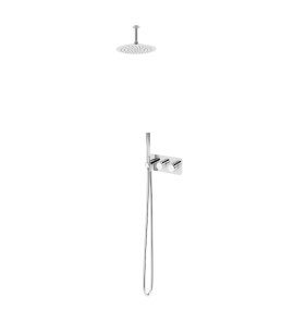Bruma Avalon Zestaw natryskowy termostatyczny podtynkowy z deszczownicą sufitową Ø 250 mm i słuchawką prysznicową Chrom 1845602CR