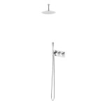 Bruma Avalon Zestaw natryskowy termostatyczny podtynkowy z deszczownicą sufitową Ø 250 mm i słuchawką prysznicową Chrom 1845602CR