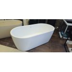       Galatea Design Serenada Wanna wolnostojąca akrylowa 160x80 z korkiem klik klak Biała GD16080043WH