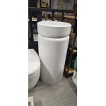    Galatea Design Two Umywalka wolnostojąca z korkiem klik klak ∅38,5 biały połysk GUTWO40.GPB.WH+GUPIL.WHP 