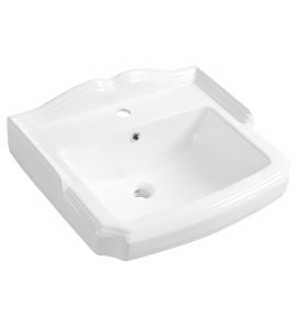 Aqualine Antik Umywalka 58x47 biały połysk AK102