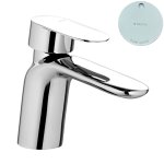 Bruma Spring Bateria umywalkowa jednootworowa z korkiem Click-Clack Pure White 1120110PW