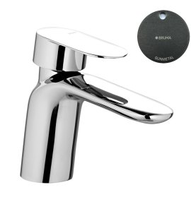 Bruma Spring Bateria umywalkowa jednootworowa z korkiem Click-Clack Gunmetal 1120110MG