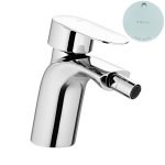 Bruma Spring Bateria bidetowa jednootworowa z korkiem Click-Clack Pure White 1120210PW