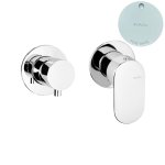 Bruma Spring Bateria natryskowy podtynkowa 2-drożna Pure White 1121620PW