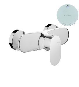 Bruma Spring Bateria prysznicowa ścienna Pure White 1120400PW