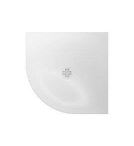 Burlington Bowood Brodzik półokrągły 80x80 biały połysk BU_CRQ800X800W