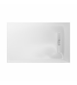 Burlington Calton Brodzik prostokątny 90x120 biały połysk BU_VTR900X1200W