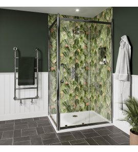 Burlington Classique Kabina prysznicowa 120x90x200 chrom CQSLSC1200+CQSPSC0900