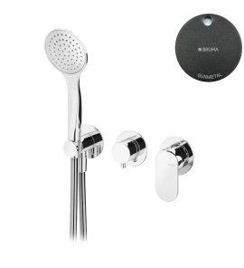 Bruma Spring Bateria natryskowy podtynkowa ze słuchawką 3-drożna Gunmetal 1122000MG