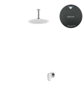 Bruma Spring Zestaw natryskowy z deszczownicą Ø 250 mm sufitową Gunmetal 1125609MG