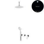 Bruma Spring Zestaw natryskowy z deszczownicą Ø 250 mm sufitową i słuchawką prysznicową Night Sky 1125821NS
