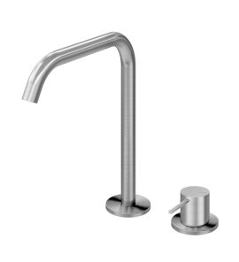   Bruma X-Alpha Bateria umywalkowa 2-otworowa montowana na blacie Satin stainless steel 1860007IS W MAGAZYNIE!!