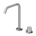   Bruma X-Alpha Bateria umywalkowa 2-otworowa montowana na blacie Satin stainless steel 1860007IS W MAGAZYNIE!!