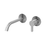 Bruma X-Alpha Bateria umywalkowa podtynkowa 150 mm 2-otworowa bez korka Satin stainless steel 1868501IS