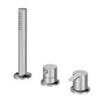 Bruma X-Alpha Bateria wannowo-natryskowa na brzeg wanny Satin stainless steel 1865011IS