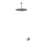 Bruma X-Alpha Zestaw natryskowy podtynkowy z deszczownicą Ø 250 mm na ramieniu sufitowym Satin stainless steel 1865612IS