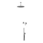 Bruma X-Alpha Zestaw natryskowy podtynkowy z deszczownicą Ø 250 mm na ramieniu sufitowym Satin stainless steel 1863602IS