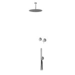 Bruma X-Alpha Zestaw natryskowy podtynkowy z deszczownicą Ø 250 mm na ramieniu sufitowym Satin stainless steel 1863603IS