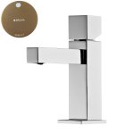 Bruma Escudo Bateria umywalkowa jednootworowa z korkiem Click-Clack Sunset 1020142SS