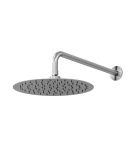   Bruma X-Alpha Głowica prysznicowa Ø 250 mm z ramieniem ściennym 350 mm Satin stainless steel 1865220IS W MAGAZYNIE!!