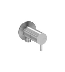 Bruma X-Alpha Przyłącze kątowe 1/2" z zaworem Satin stainless steel 1865906IS