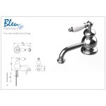 Bleu Provence Bateria umywalkowa chrom RLA1024CR