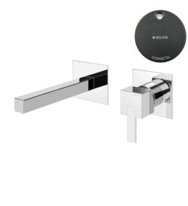 Bruma Escudo 2 Bateria umywalkowa podtynkowa 230 mm Gunmetal 1020104MG