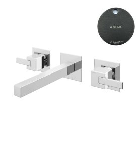 Bruma Escudo 2 Bateria umywalkowa podtynkowa 230 mm Gunmetal 1029501MG