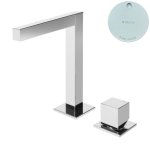 Bruma Escudo Bateria umywalkowa 2-otworowa bez korka Pure White 1020002PW