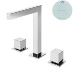 Bruma Escudo Bateria umywalkowa 3-otworowa bez korka Pure White 1022502PW
