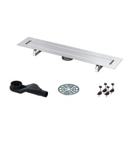  Tece Drainline Rynna prosta do kamienia naturalnego  120 cm + Syfon odpływu liniowego + Sitko zabezpieczające + Stopki montażowe 651200+650004+660005+660003 W MAGAZYNIE!! (K)