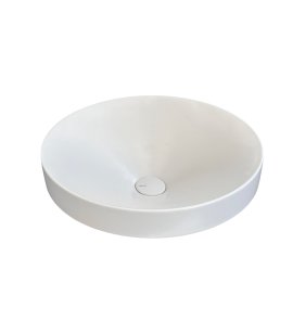      Valdama Occhio Umywalka nablatowa ø50xH15 cm z korkiem klik klak Nuvola mat OCL0106A+PMCLTCU06A WIETRZENIE MAGAZYNÓW!!