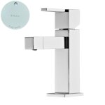 Bruma Escudo 2 Bateria bidetowa jednootworowa z korkiem Click-Clack Pure White 1020241PW