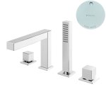 Bruma Escudo Bateria wannowo-natryskowa 2-drożna na brzeg wanny Pure White 1023302PW
