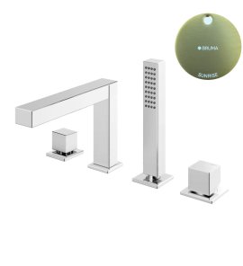 Bruma Escudo Bateria wannowo-natryskowa 2-drożna na brzeg wanny Sunrise 1023302SR