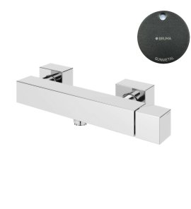 Bruma Escudo Bateria prysznicowa naścienna Gunmetal 1020402MG