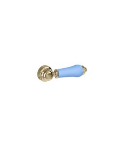Burlington Bespoke Spłuczka podtynkowa z rączką ceramiczną Gold/Enchanted Blue F6CCGE