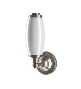 Burlington Round Kinkiet ścienny brushed nickel + kloszt mat EL_BL13BNKL