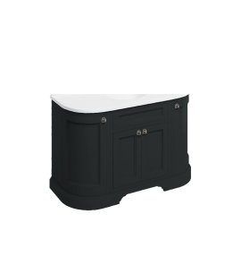 Burlington Szafka pod umywalkę 134x55 Matt Black FC1BM