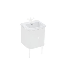 Burlington Chalfont Umywalka 55x47 biały połysk CH0551SCW